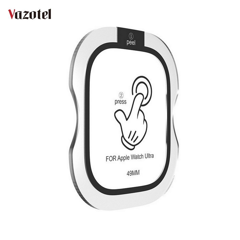 Anti-Scratch Smart iWatch with One Applicator Set Tempered Glass Screen Protector for iWatch Ultra 49mm