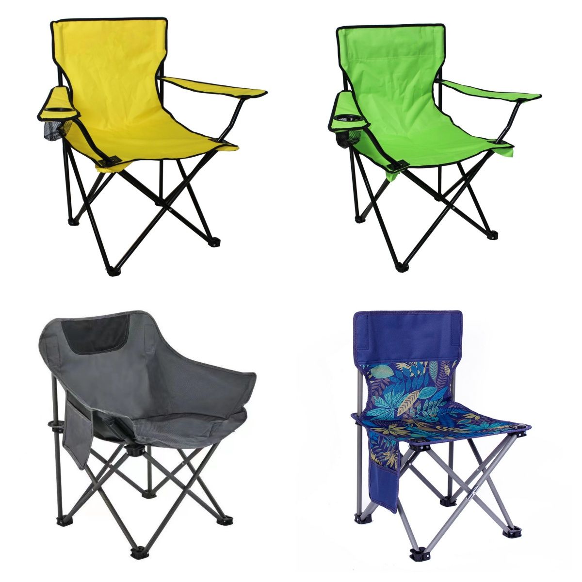Outdoor Furniture Sun Lounger Stackable Lightweight Metal Beach Picnic Portable Camping Folding Chair