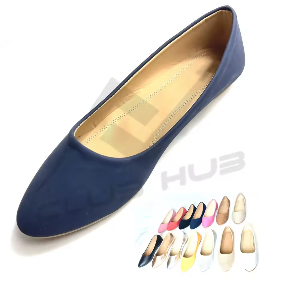 New Women Eco-friendly Pvc Digital Printing Customized Color Logo Multi-function Point Toe Ballet Flats Slip Loafer Shoes