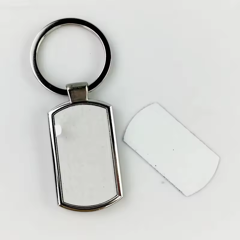 A88 Sublimation Blanks Metallic Keychain Factory Directly Sell