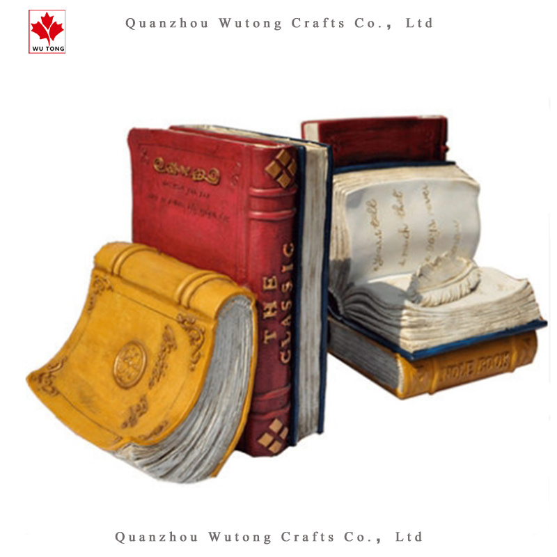 OEM Resin Book-Shaped Book End Stand Home Decor