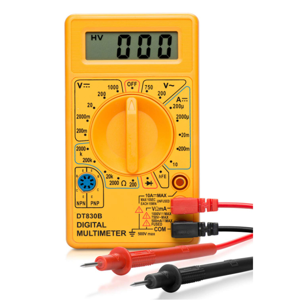 Digital Diode Transistor Tester AC DC Volt Test Voltmeter Multimeter