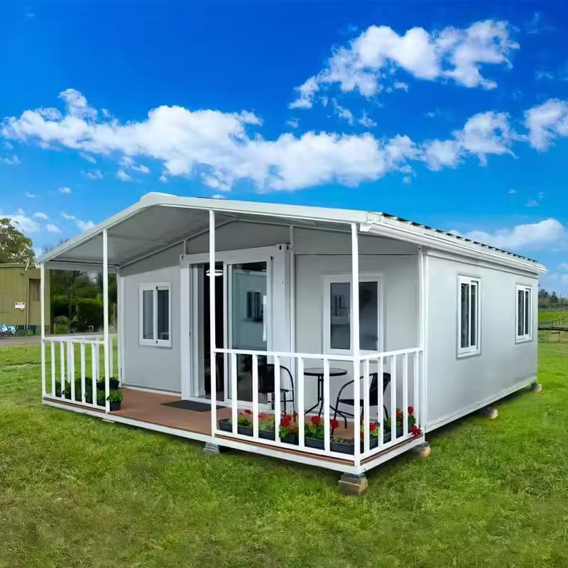 Hot Sale Expandable Container Houses 20ft/40ft Prefabricated Foldable House With Porch Tiny Home