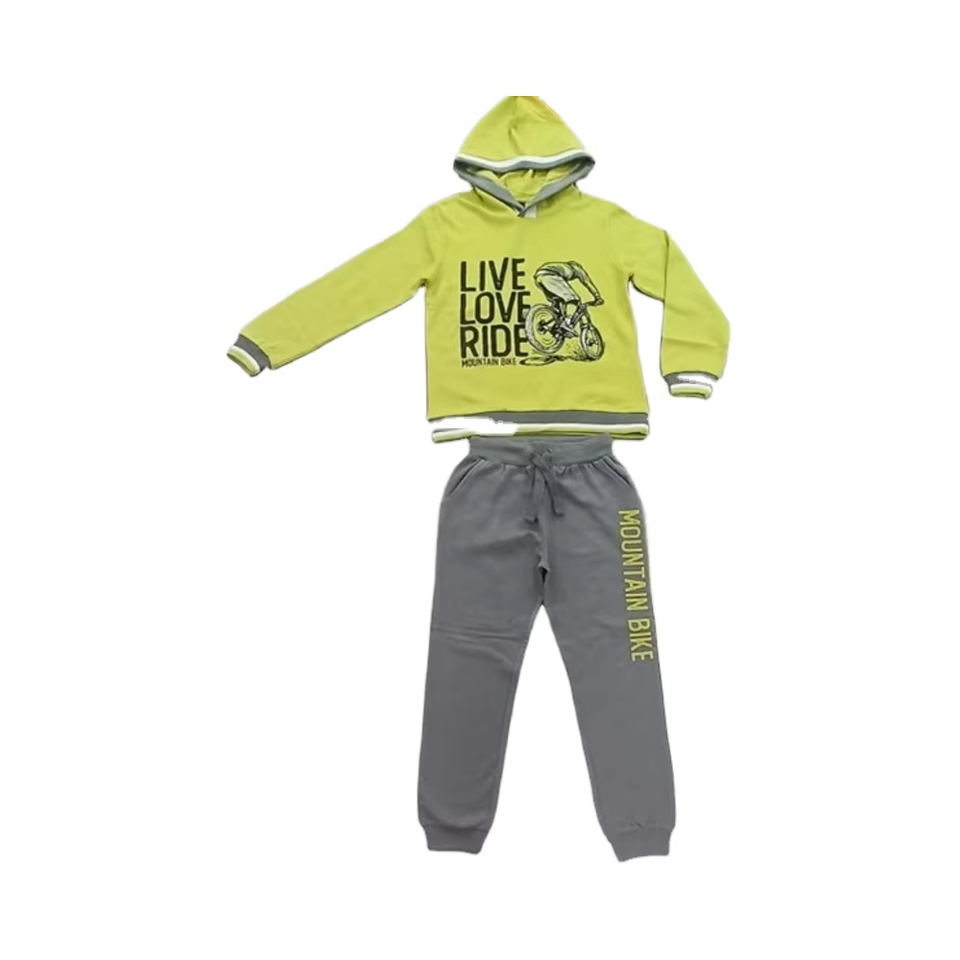 Wholesale Autumn Kids Hoodies Pant Two Piece Outfit Sets Fashion Sport Boy's Jogger Clothing Sets Best Quality Cloth From India