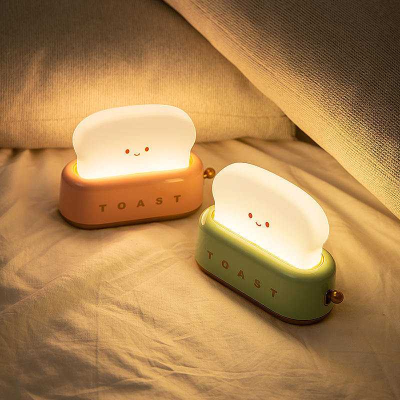 Hot Sale Dimmable USB Toaster Shape Toast Bread LED Night Lamp
