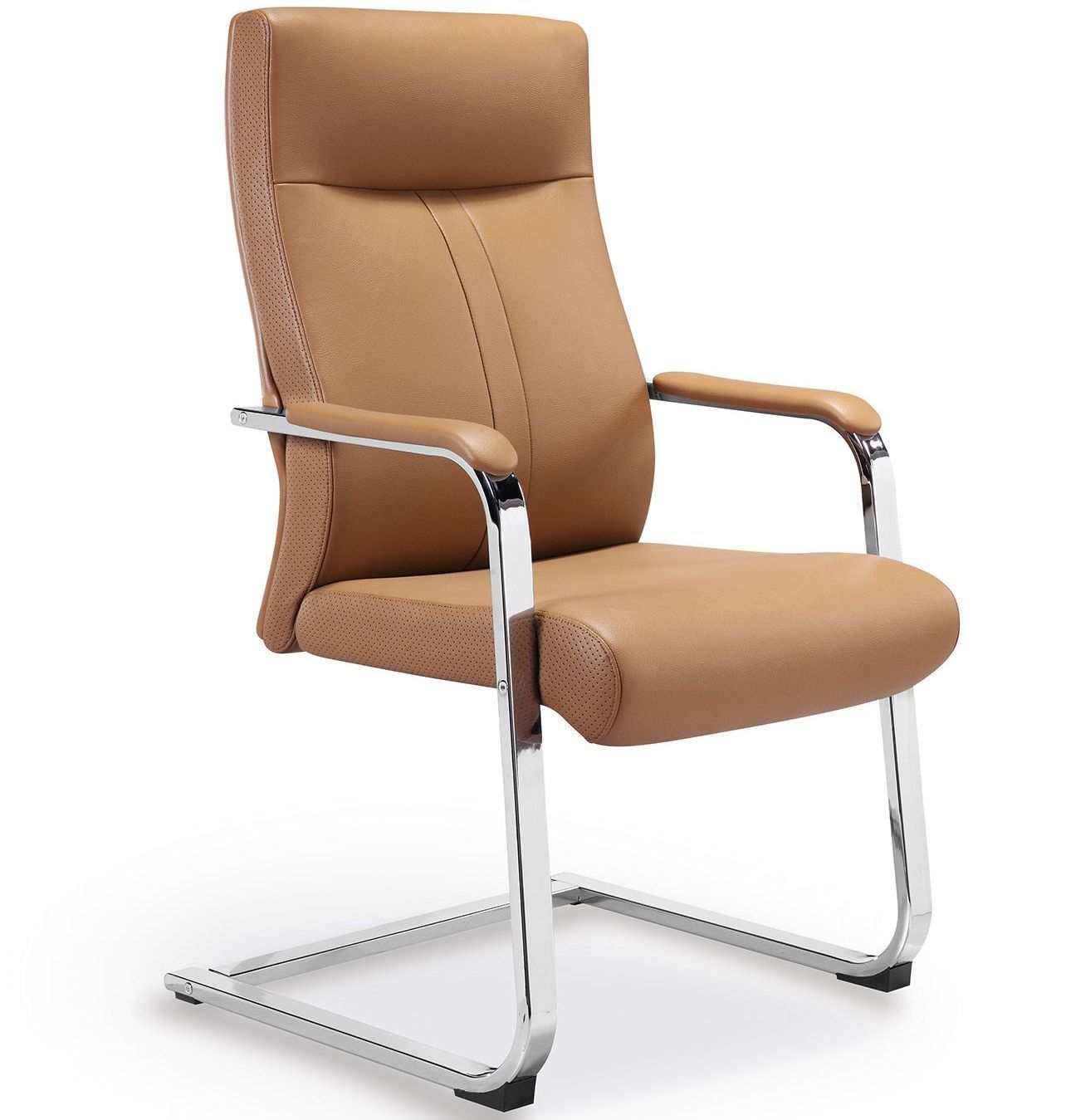 Workplace Reception Office Furniture Leather Guest Conference Chair for Waiting Area