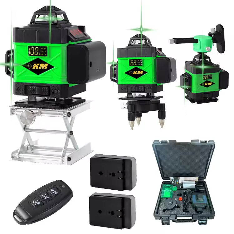 D Professional Industrial Grade 3d/4d Rotary Green Laser Line Level 12/16 Lines Digital Screens Direct Factory Sales