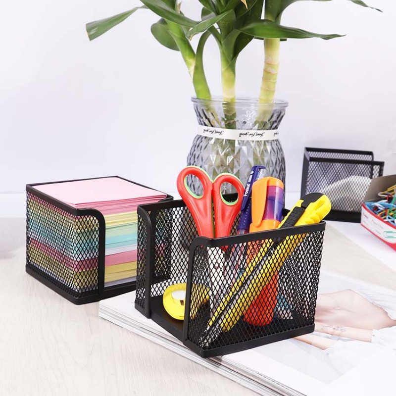 Stationery Supplier Metal Wire Mesh Storage Organizer for Home Office School Use