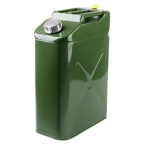 Metal Jerry Journey Can 20 Litre Vertical Utility Jug Jeep Gas Can 5 Gallon with Fill Nozzle & Cap