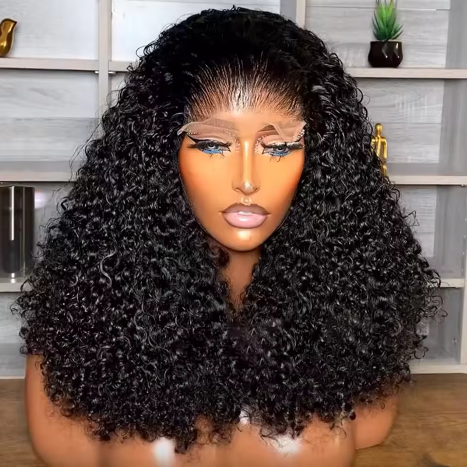 100% Unprocessed Human Hair Water Wave And Curly 13x4 Hair Wig Fast Shipping And Hot Selling