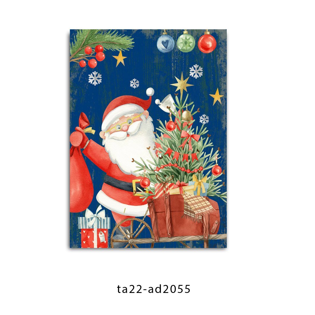 Wholesale Factory Santa Design LED Lights Decorative Painting Wall Art