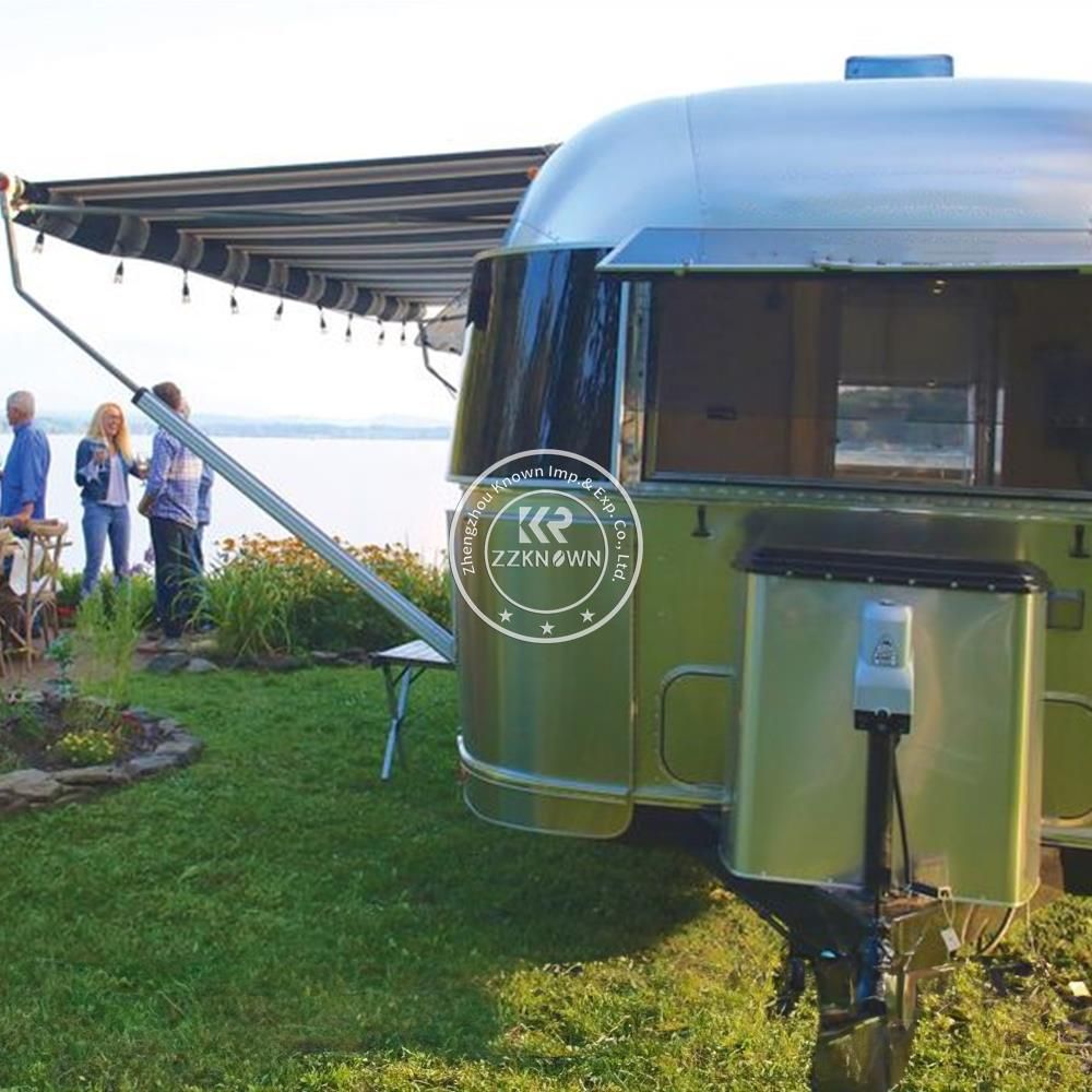 2024 Roof Top Tent RV Camper Motorhomes Trailer Airstream Camping Trailer Aluminium Travel Trailer