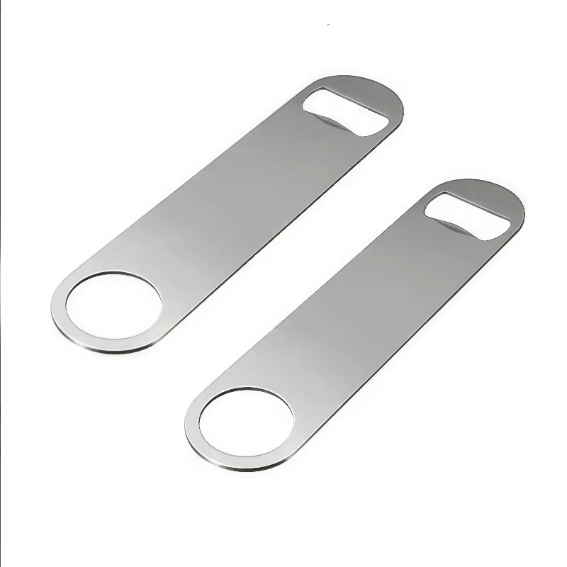 Hxy Heavy Duty Stainless Steel 88mm Blank Metal Beer Opener Small Flat Bar Blade For Kitchen Use Wholesale Bottle Openers