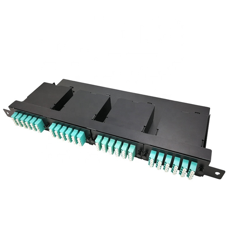 19inch 1u 96 Fibers MPO MTP Fiber Optical Patch Panel with Cassette