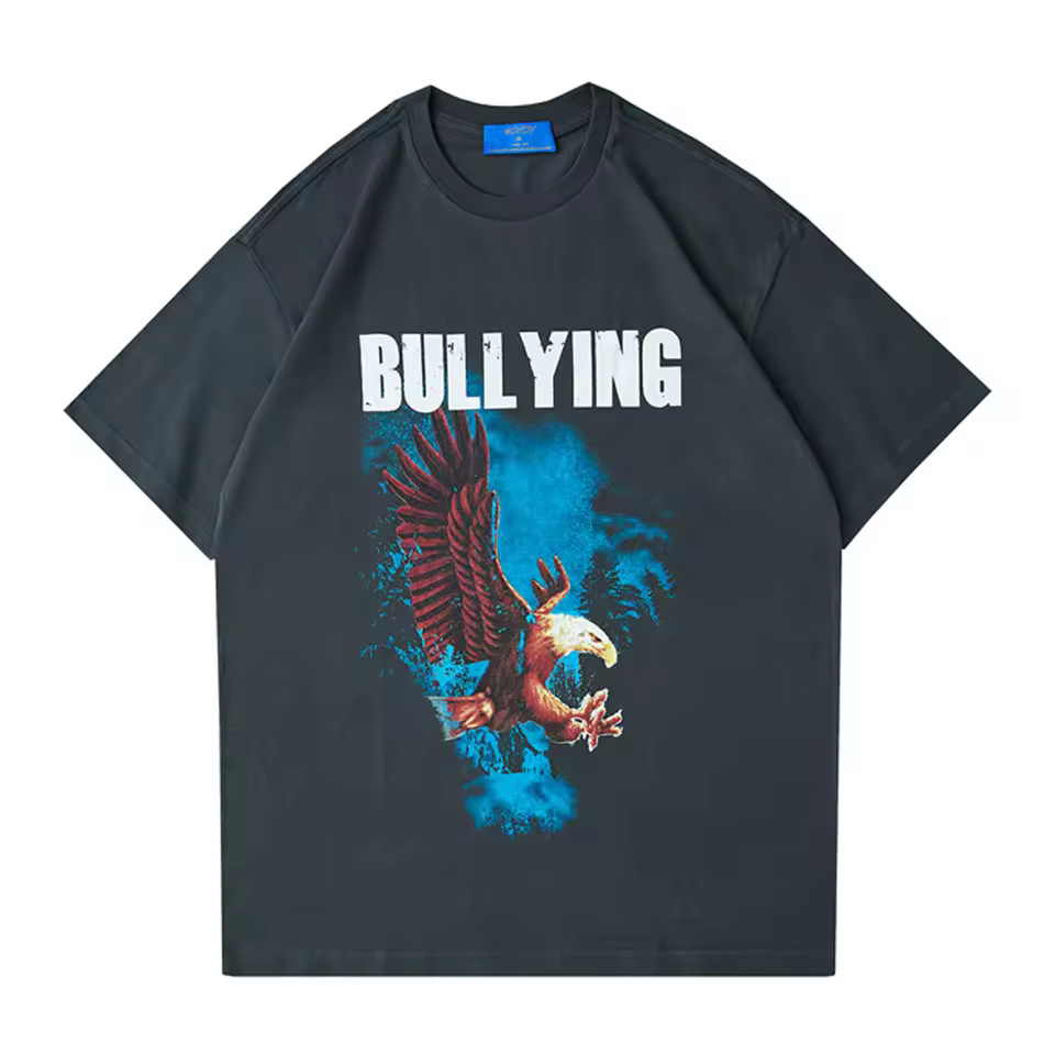 Oem Graphic Print Plus Size Crew Neck Men's T-shirts Bulk