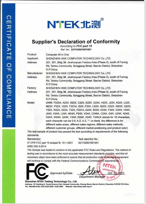 Oem Odm All-in-one Pc 19" Pentium J3710 8gb Ram 256gb Ssd Monoblock All In One Gaming Computers Desktops All In One Pc