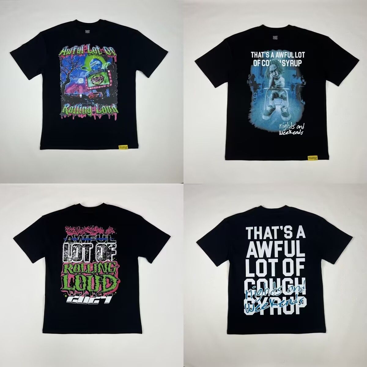 Wholesale Cough Syrup Thats a Lot of Cough Syrup Retro Graphic Cotton T Shirt for Men