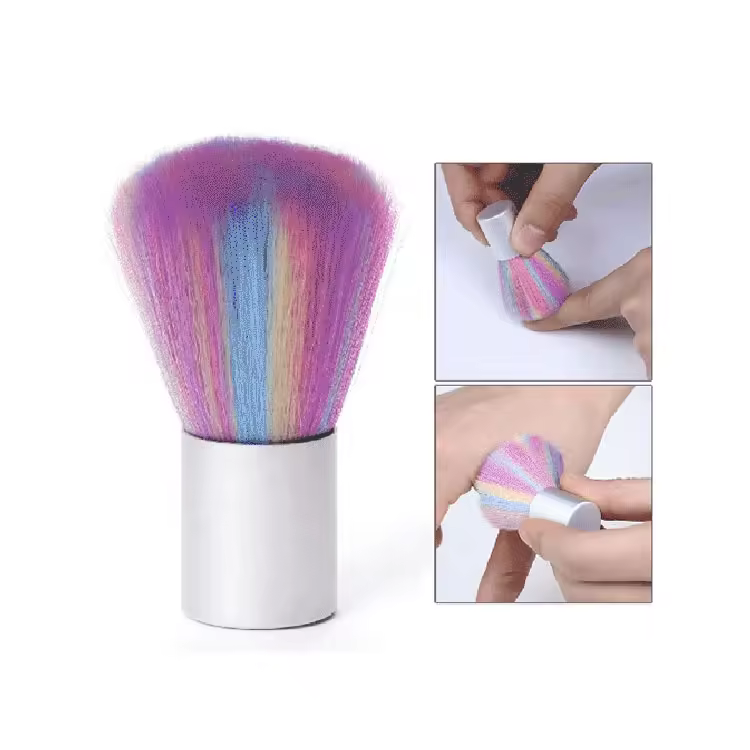 Nail Brush Cleaning Remove Dust Powder Cleaner For Acrylic Uv Gel Dipping Powders Brushes Nails Art Manicure Care Dusting Tool 3