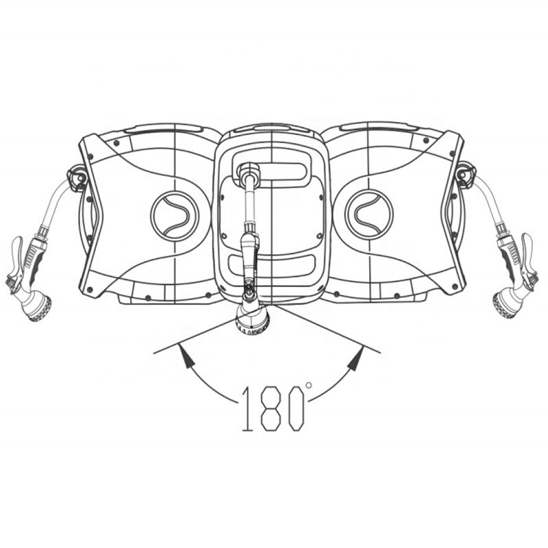 Comfortable Anti UV Starmatrix Gartenkraft 5/8" Portable Hose Reel