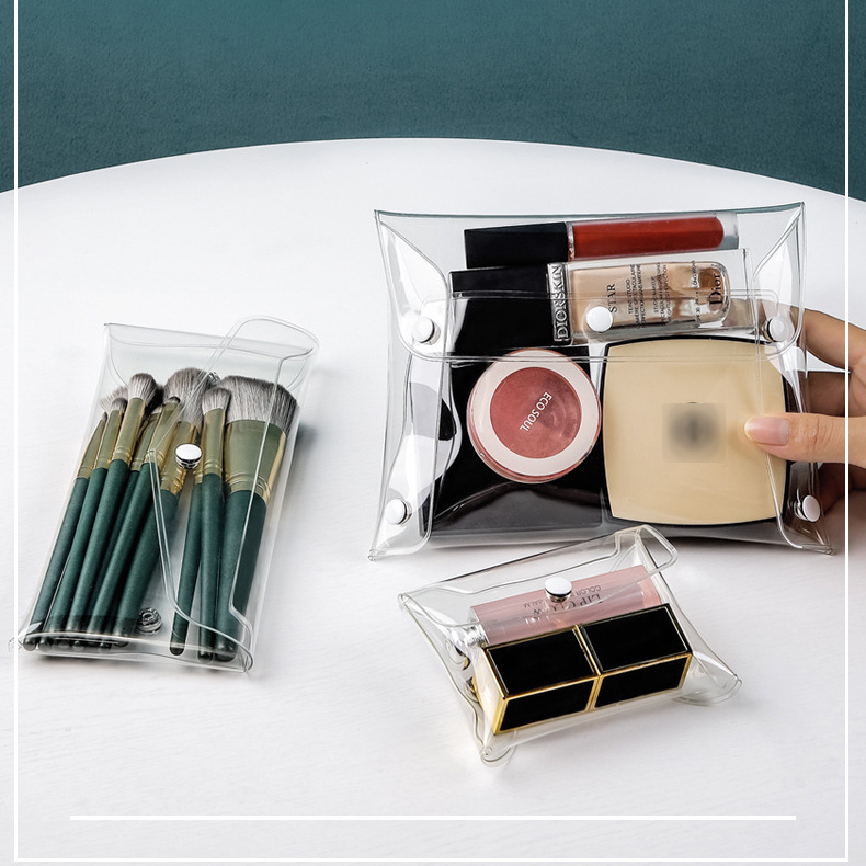 PVC Cosmetic Bags Transparent Women Make up Bag Toiletry Organizer Storage Makeup Bag Bath Wash Pouch
