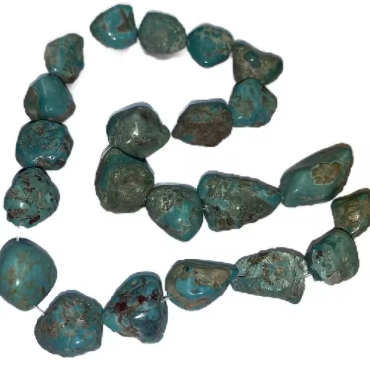 Nugget Bead Turquoise Mineral Gemstones Authentic Turquoise Stones