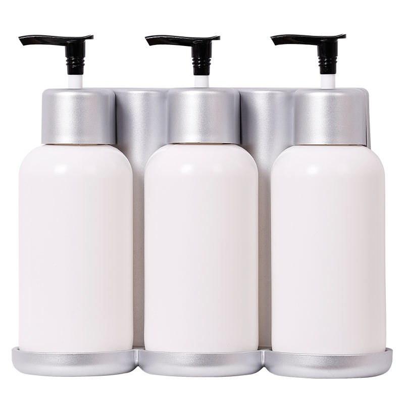 OEM ODM China Logo Printing Liquid 300 ml ABS Plastic Triple Soap Dispenser for Hotel Home Bathroom