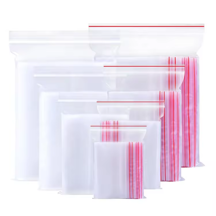 Plastic Food Zip Lock Pe Clear Bag Zipper Bags Transparent Packing For Home Supermall Package T-shirt Bag Gravure Printing Ebag