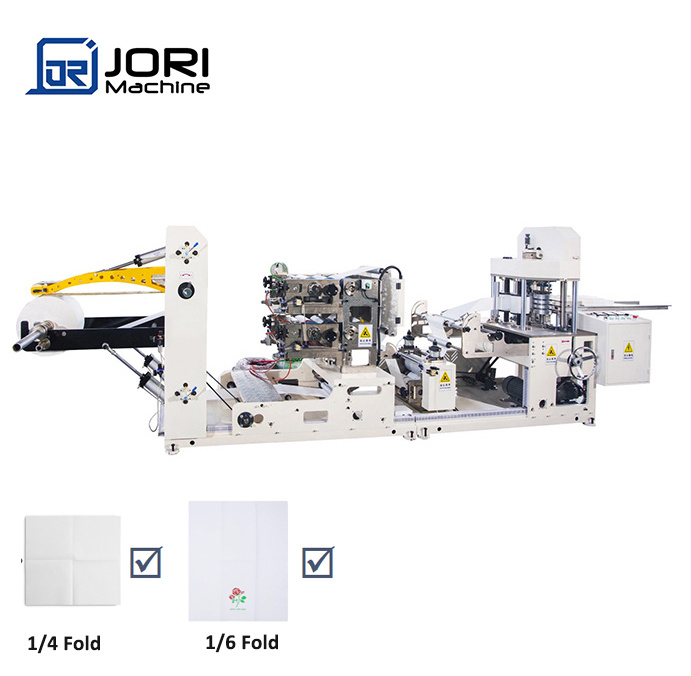 1/4 Square 300mm Fold Home Napkin Hand Tissue Forming Machine
