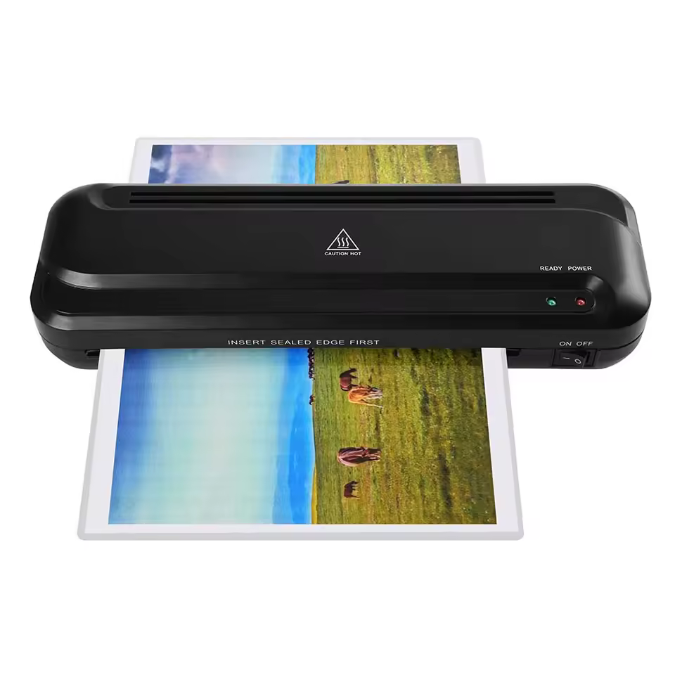 A4 Hot Cold Thermal Laminator Office School Home Portable With Cutter Trimmer Photo Document Fast Warm-up Professional
