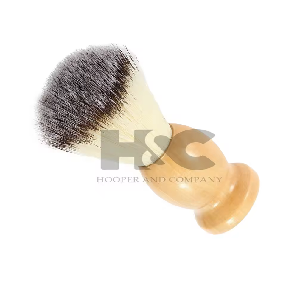 High Quality Men's Shaving Brush With Wooden Handle Home Salon Tool For Birthday Ready To Ship With Custom Logo Packing