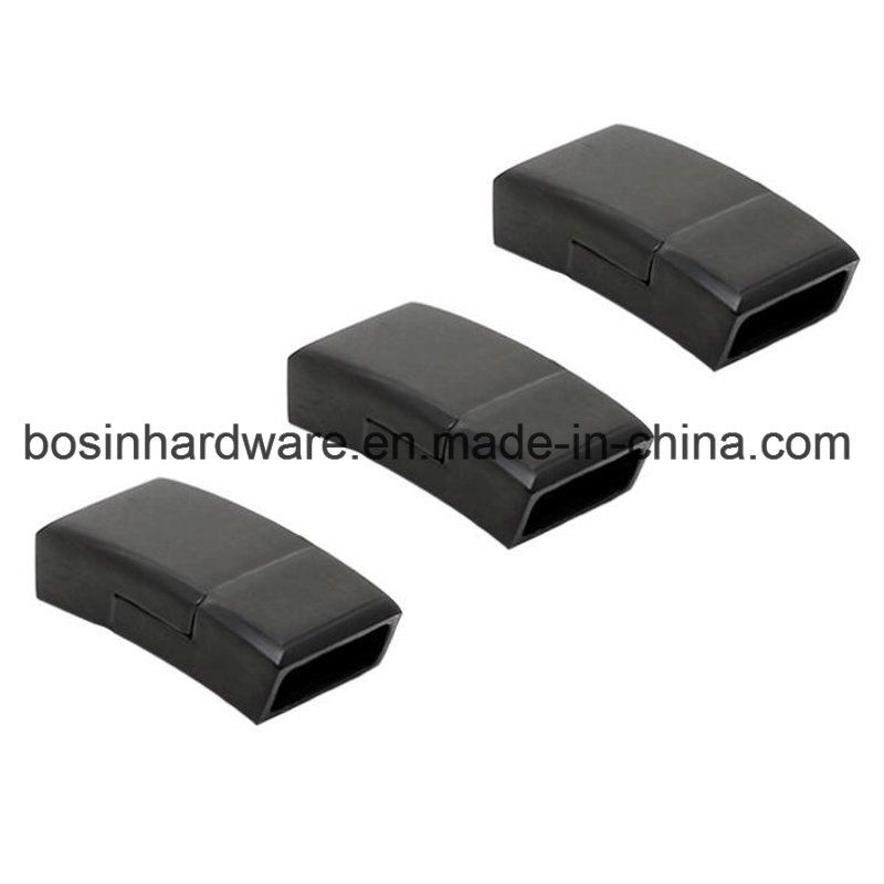 PVD Black Stainless Steel Flat Interlocking Magnetic Clasp