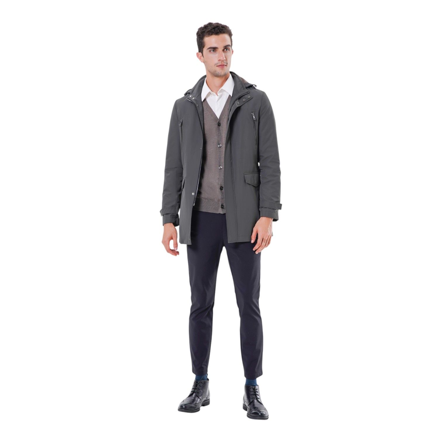 Heavy-Duty Reinforced Stitching Offering Durability and Long-Lasting Wear Made to Measure Trench Coat