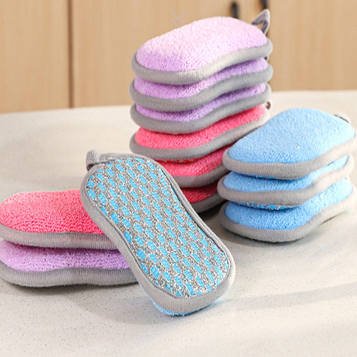 Mardav Microfiber Kitchean Sponge Cleaning Pads Cloth