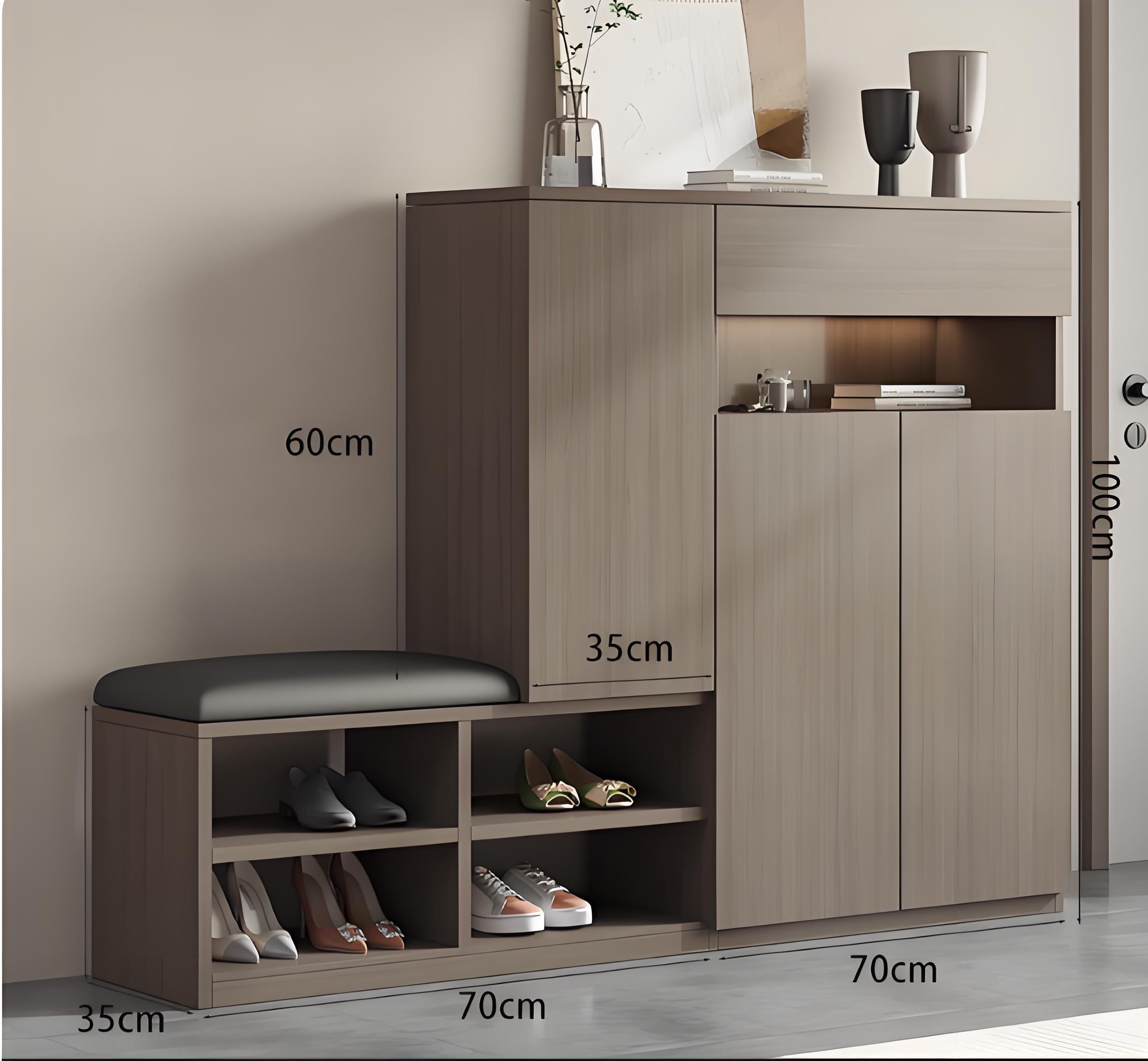 Sleek and Modern Shoe Organizer for Entryway Storage Solutions