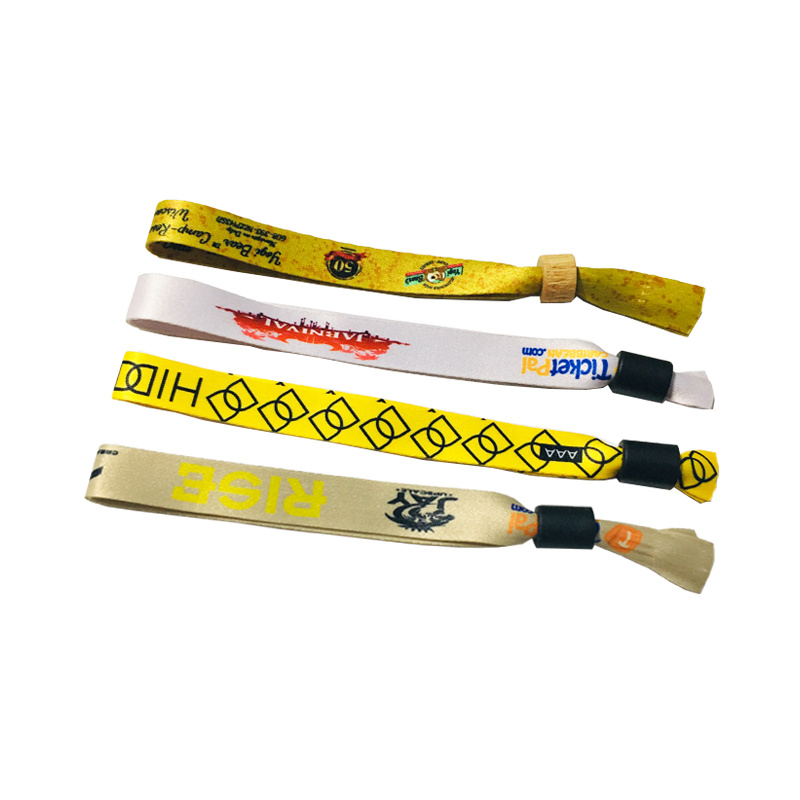 Factory Wholesale Sublimation Bracelets Cloth Fabric Wristband Bangles for Festival