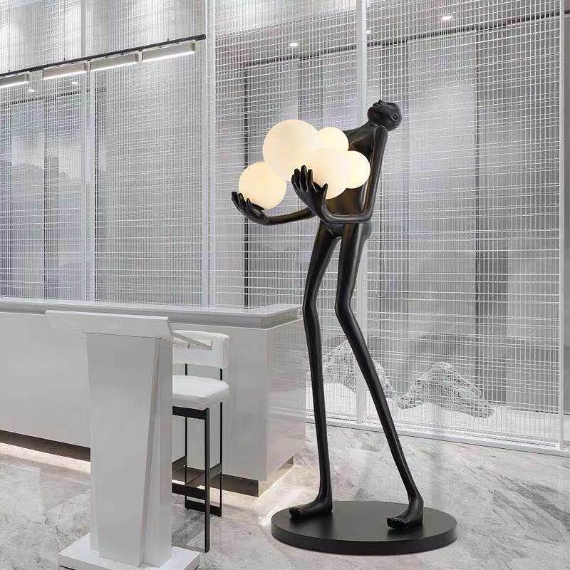 Modern Style Interior-Lighting Hotel Standing Light Model Man LED Floor Lamp