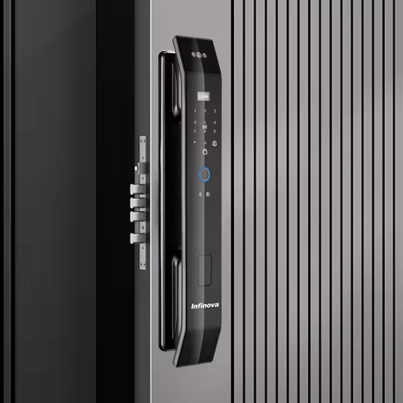 2025 High Performance Smart Door Lock Fingerprint Digital 3d Face Recognition Smart Lock With Camera Electronic Screen