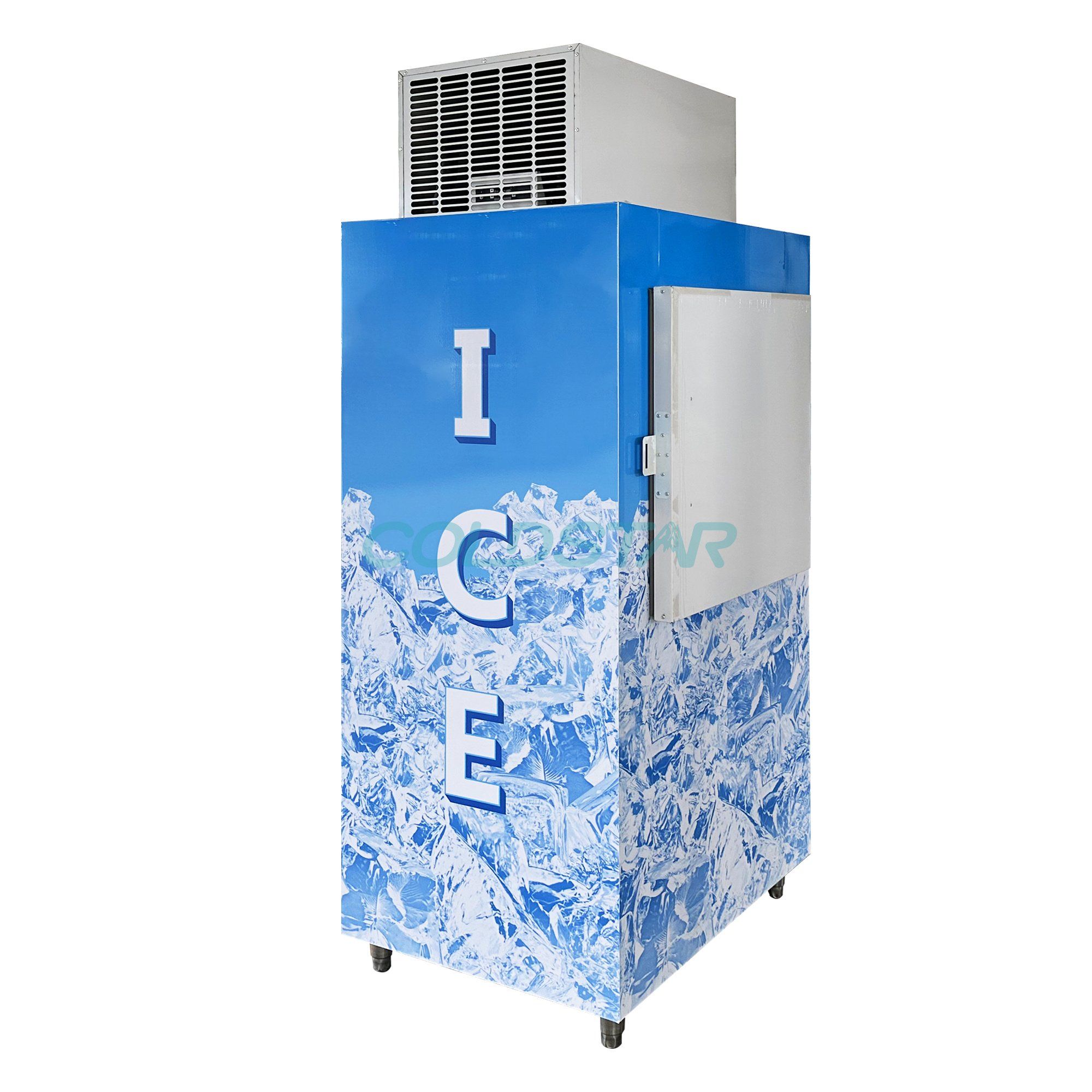 Good Quality Gas Station Ice Storage Merchandiser Indoor Bagged Ice Storage Bin