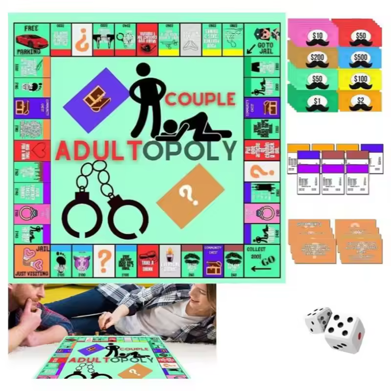 Couple Adult Opoly Board Gamenight Original Top Quality Board Desk Game Drinking Cards Adult Party Games For Fun And Family