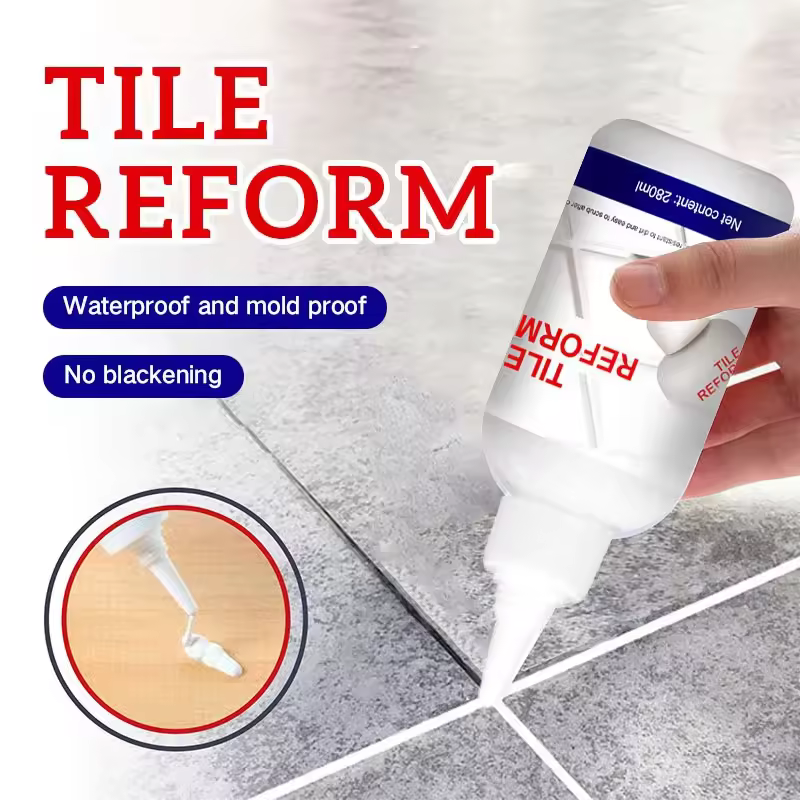 Factory Wholesale 150ml/280ml White Tile Reform Seam Filling Grout Waterproof Sealant Ceramic Tile Joint Beauty Flooring