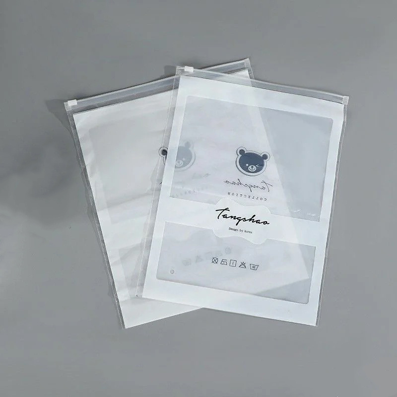 100PCS MOQ Promotion Cloth Gift Clear PVC Drawstring Backpack Bag for Clothing