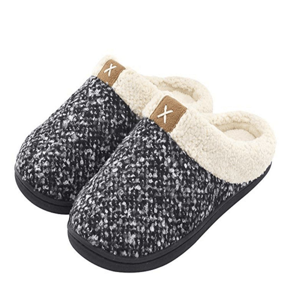 Platform One Word on Inside Diamond Big Fuzzy House Morning Sandal Fur Plush Lady Fashion Home Slippers