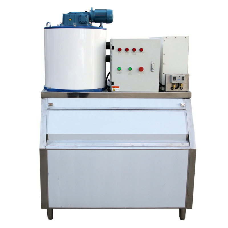 Hot Sale 1000kg/24h Commercial Fresh Water Flake Ice Machine Industry for Seafood/Hotel/Supermarket
