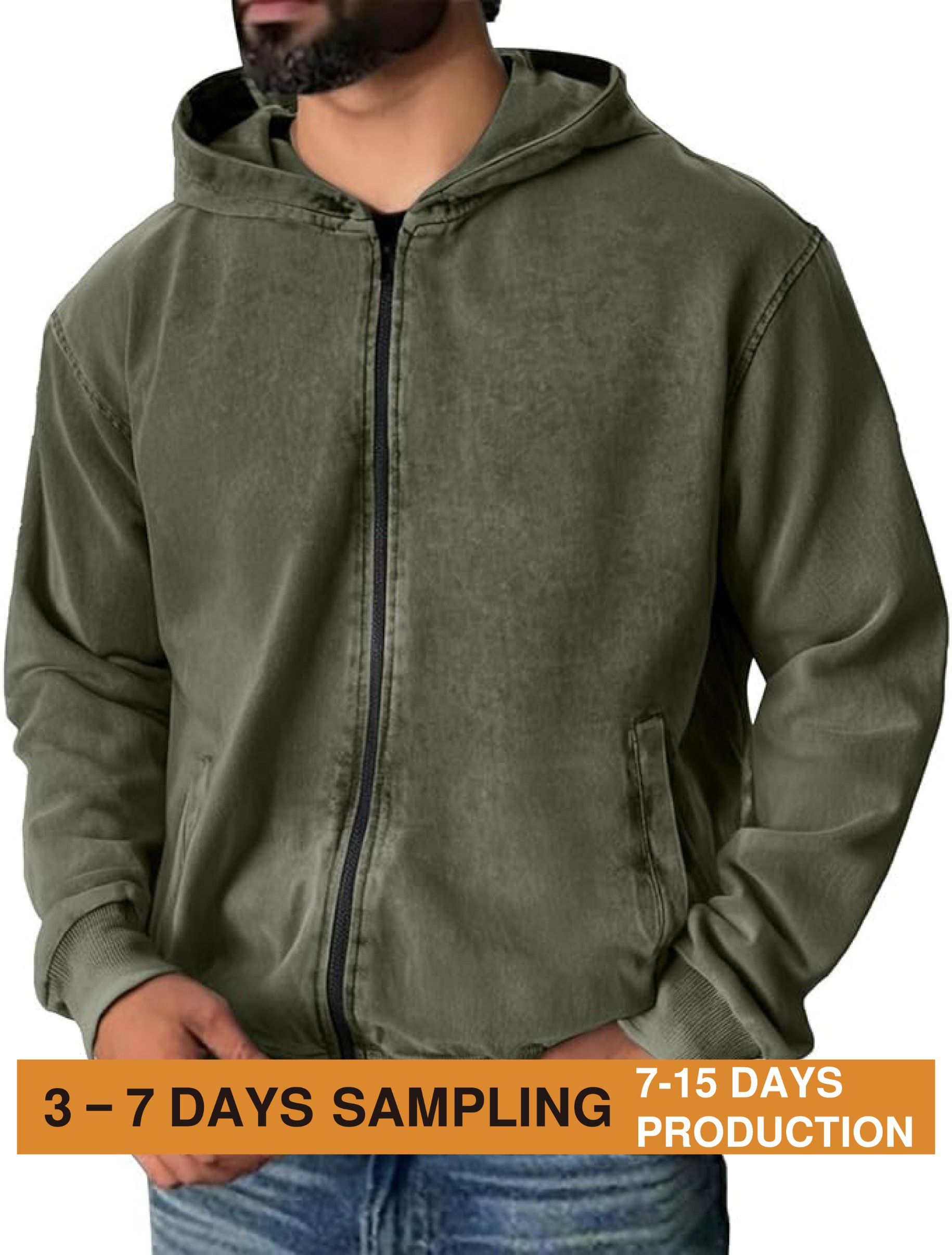 Wholesale 1688 Fashion Sweatsuit Screen Print Distressed Acid Wash Zip up Streetwear Hoodies Sweatpants Tracksuit Joggers Streetwear Set Men Clothing