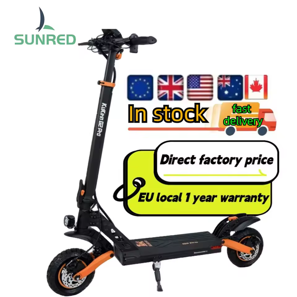 New 2025 Official Kukirin G2 Pro Sunred Best Long Range Electric Scooters