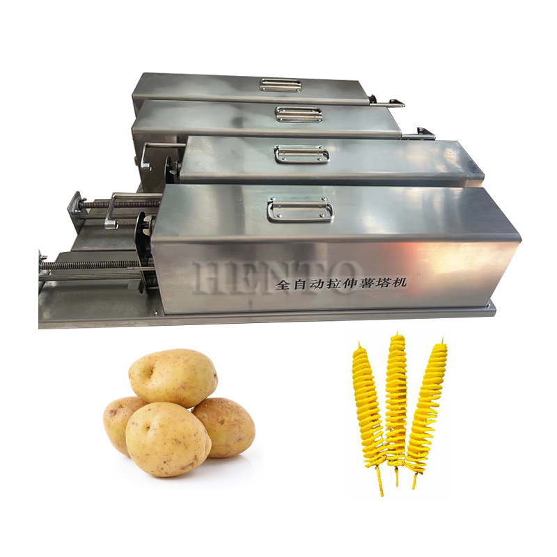 Easy Operation Fast Food Potato Cutter / Potato Spiral Cutting Machine