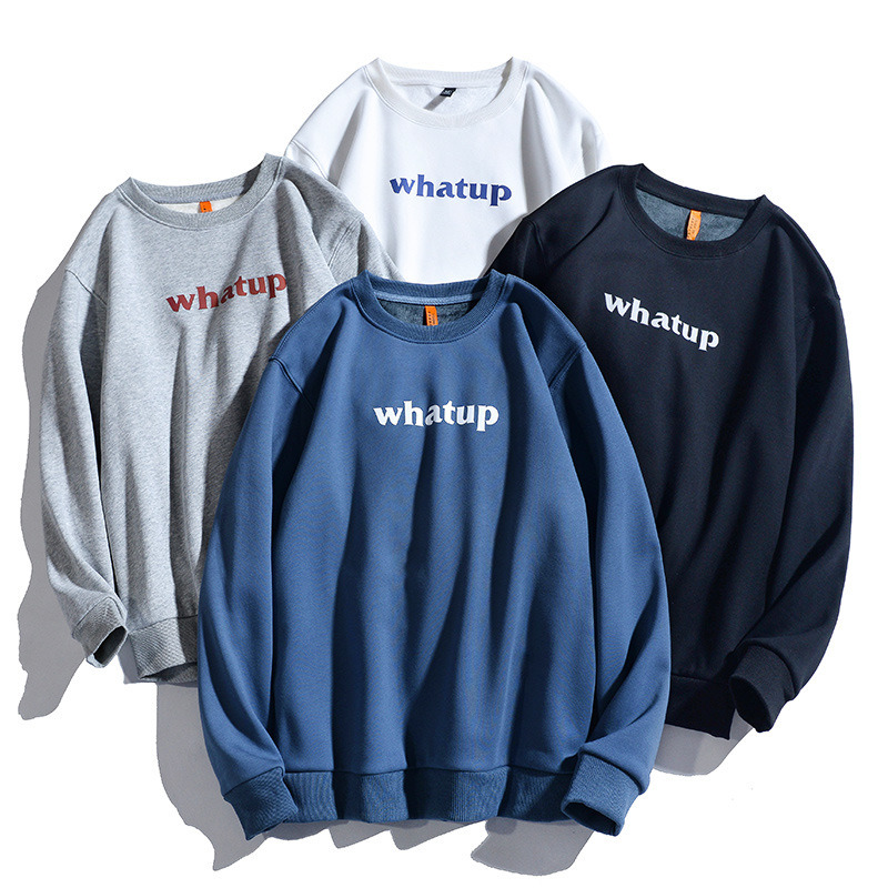 Popular Unisex 100% Cotton Sweatshirts Costom Logo Hoodies Crewneck Sweatshirt