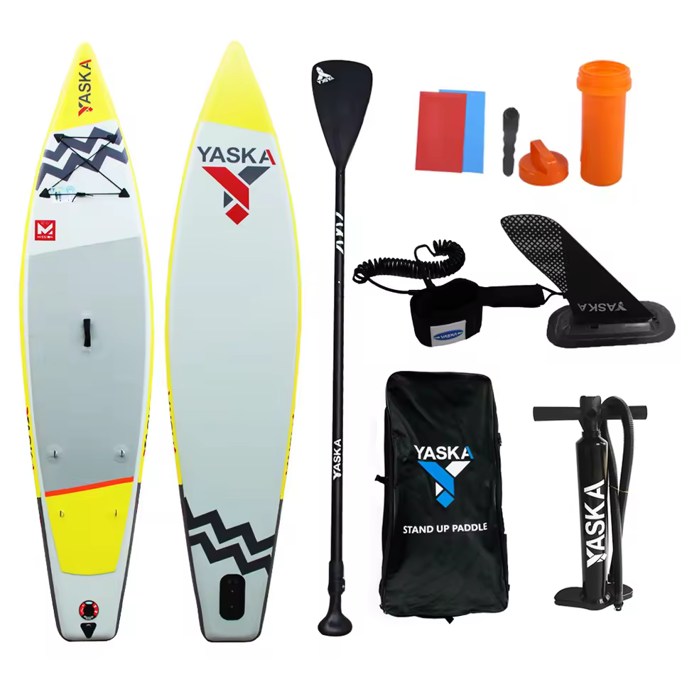 Yaska Double Layer 11'6ft Long Paddle Board Inflatable Sups For Surfing With Backpack
