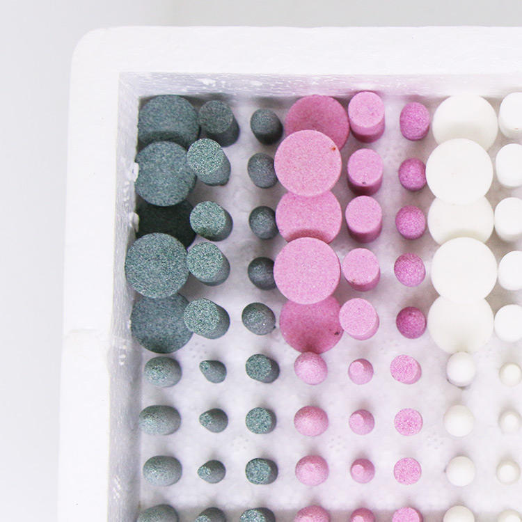 100PCS 1/8 Shank Rotary Tool Bits Dental Ceramic Abrasive Mounted Stone Grinding Polishing Burs