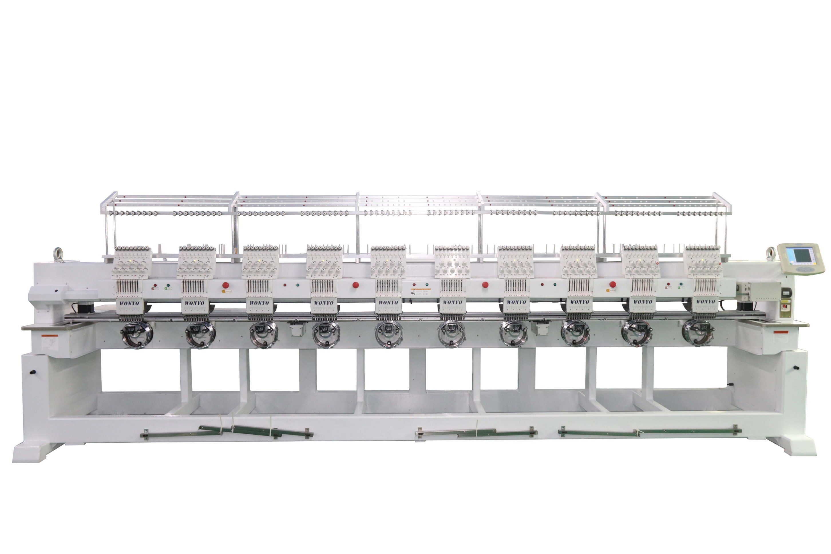 Big Embroidery Area High Speed 10 Heads Computerized Embroidery Machine for Cap Shoes Garment Shops